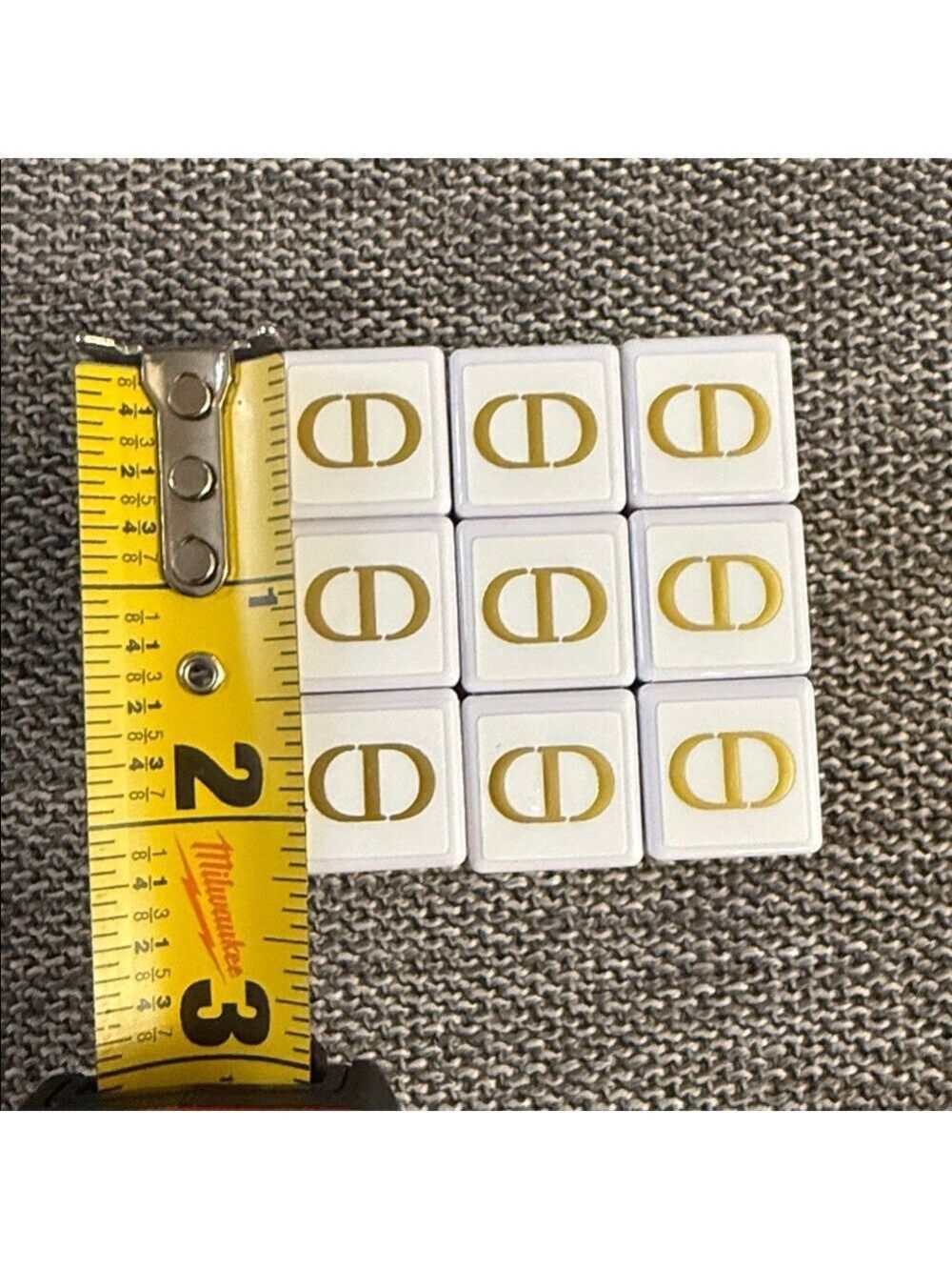 Dior White Rubik’s Cube Puzzle Plastic Gold Motifs New Authentic - Picture 17 of 17